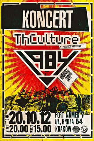 Concert THCulture and 1984 - Krakow 20.10.2012