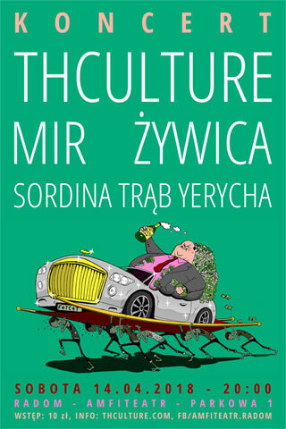 Koncert THCulture, Żywica, Mir i Sordina - Radom - Amfiteatr 14.04.2018